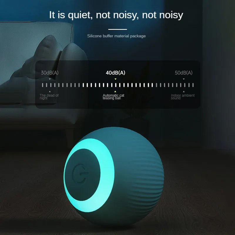 Automatic Moving Cats Toy Interactive Ball Rechargeable Rolling Electric Ball